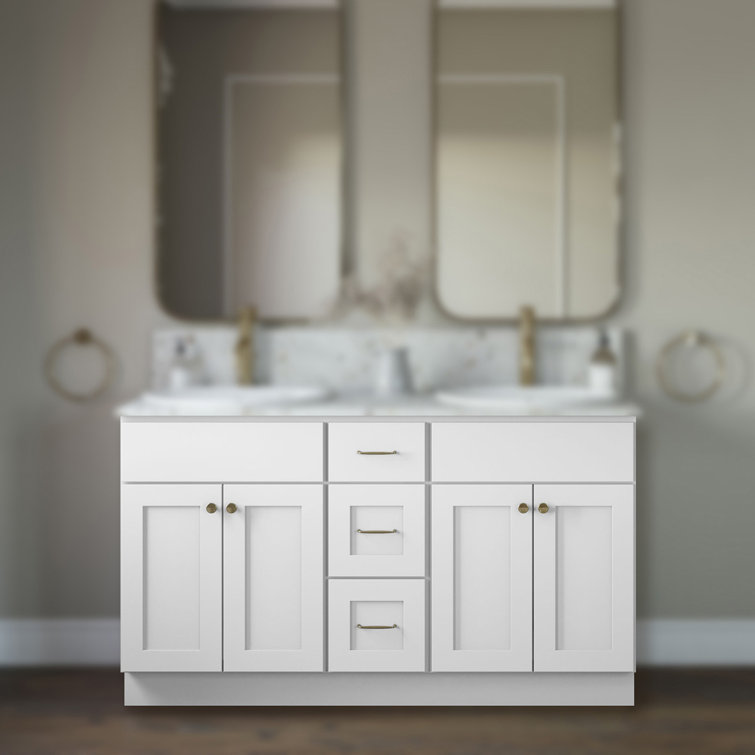 RTA Cabinet Store 60'' Double Bathroom Vanity Base Only | Perigold